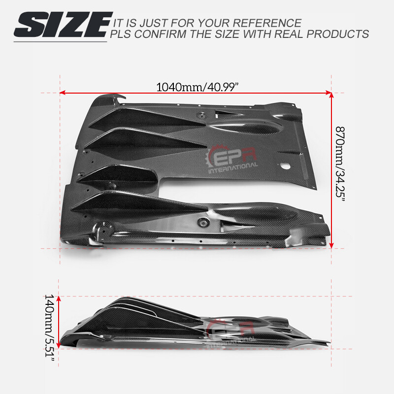 Bottom Diffuser Type EPA Carbon Glossy For Nissan 2012+ R35 Rear Bottom Diffuser with ...