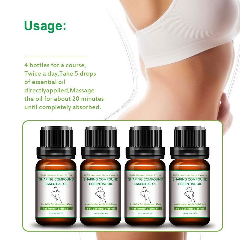 10ML Slimming Body And Firming Essential Oil Fat Burning Diet Effect Weight Loss