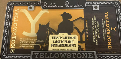 New Yellowstone Series Auto License Plate Frame By Chroma Universal Fit