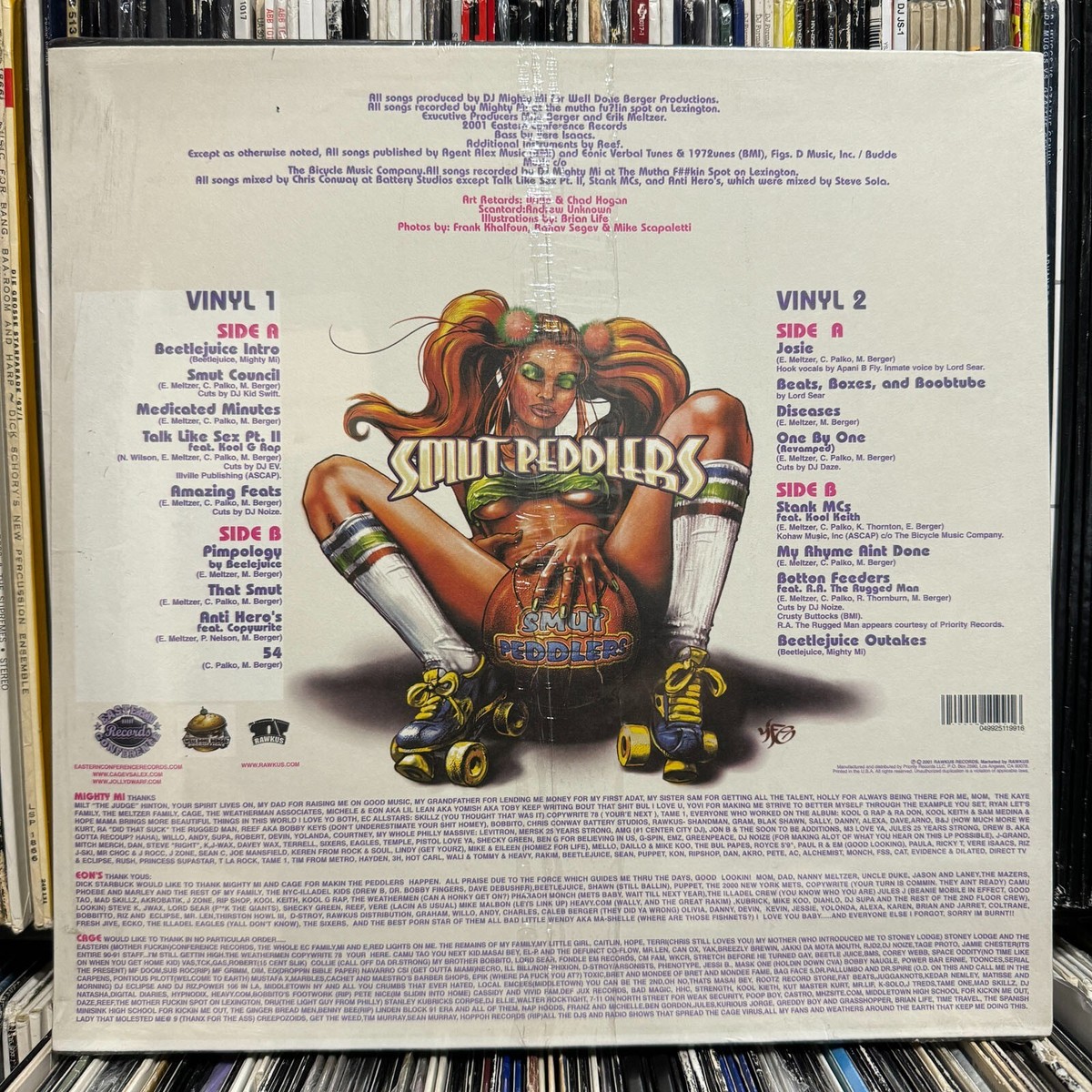 SMUT PEDDLERS - PORN AGAIN (VINYL 2LP) 2001!! RARE!!! CAGE + THE