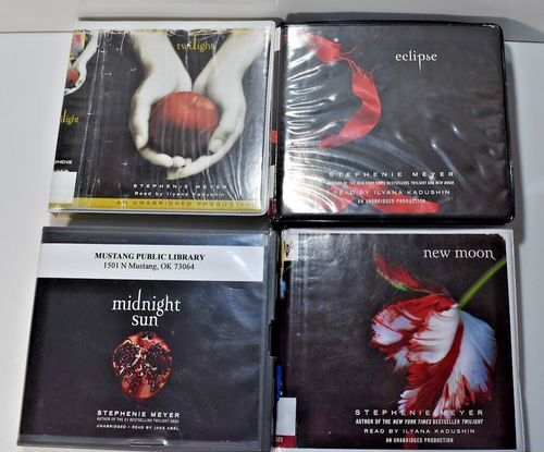 Stephenie Meyer Twilight Series 4 Audiobooks Unabridged Young Adult Fiction USA
