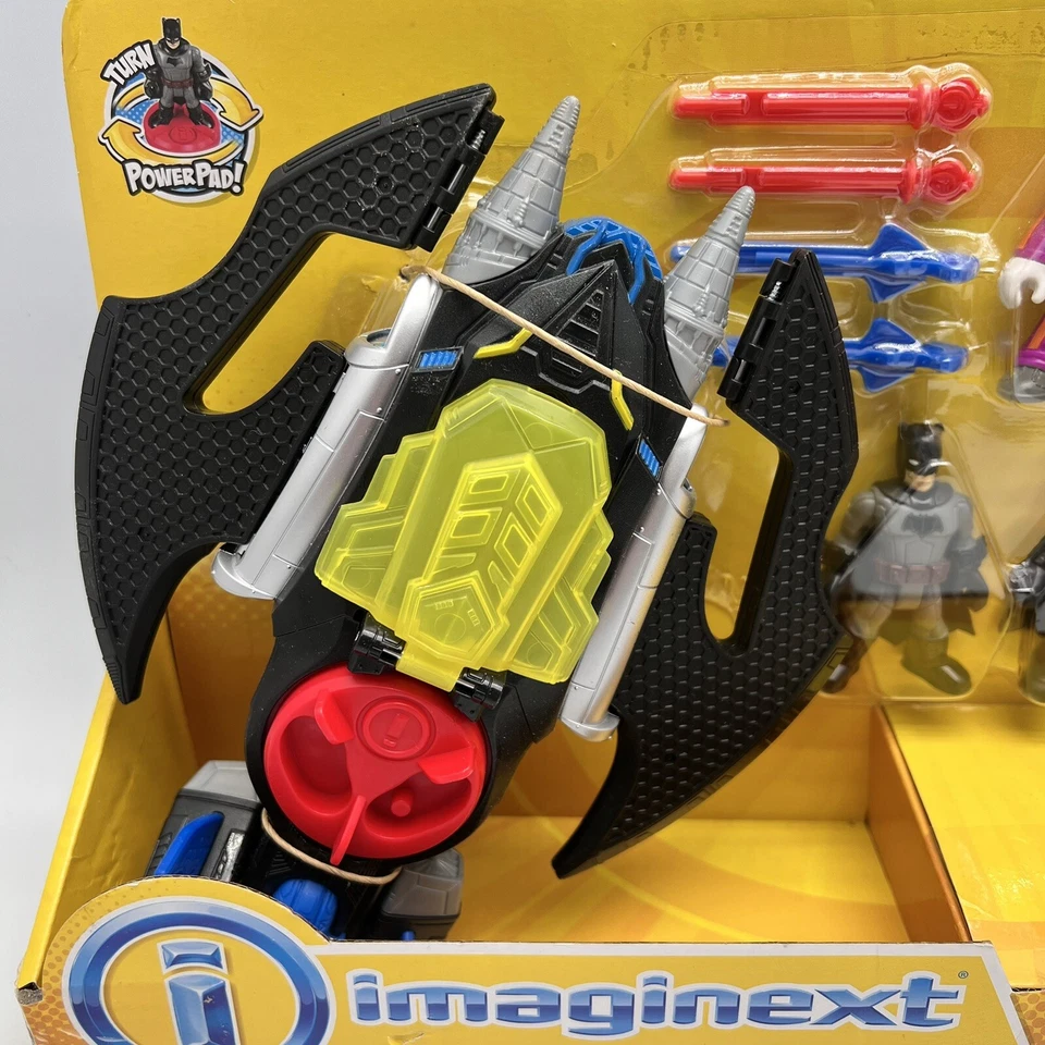 Imaginext Batman & Robin Set de Regalo con Joker Jet Pack Planeador Ala de Murciélago Figuras Nuevo Foto 4 de 4