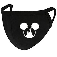 Disney Mickey Mouse - Youth Face Mask Cover Fashion 2 Layers  Pocket Made in US