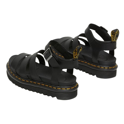 Dr. Martens Blaire Women's 24235001 Black Hydro Leather Sandals | eBay