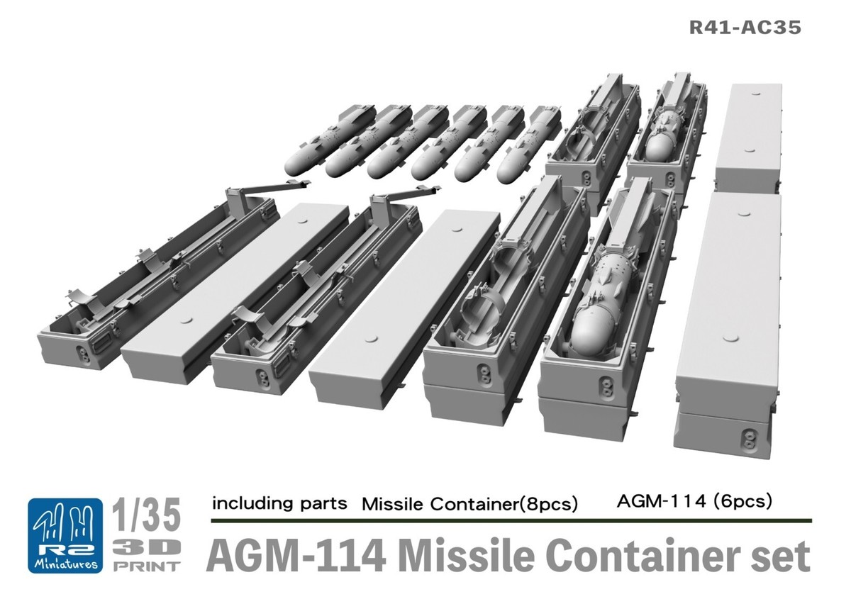 1/35 AGM-11 Hellfire Missile Container Set/ R41-AC35 by R2