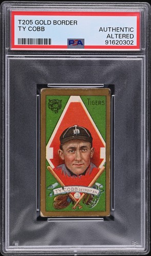 1911 Ty Cobb T205 Gold Border - PSA Authentic - Awesome Eye Appeal / Centered !