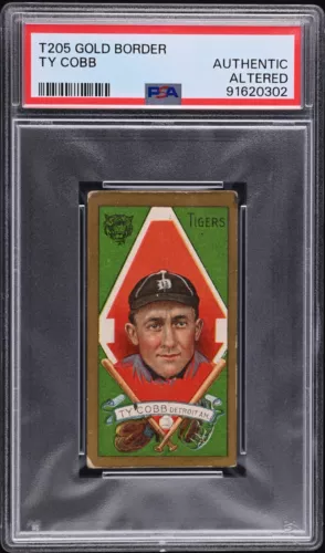 1911 Ty Cobb T205 Gold Border - PSA Authentic - Awesome Eye Appeal / Centered !