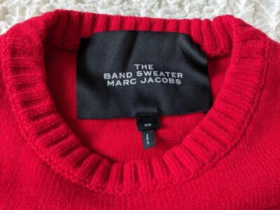 Marc Jacobs The Band Sweater, Acrylic, Wool, Red, Musical Notes