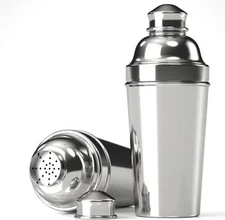 Cocktail Shaker 60 oz Stainless Steel Martini Shaker Large Drink Shaker Strainer