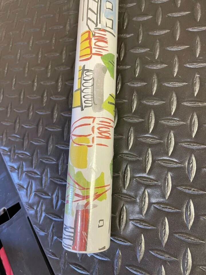 Papel tapiz Waverly RMK11888RL blanco y verde para pegar y pegar arrondissement Foto 4 de 4