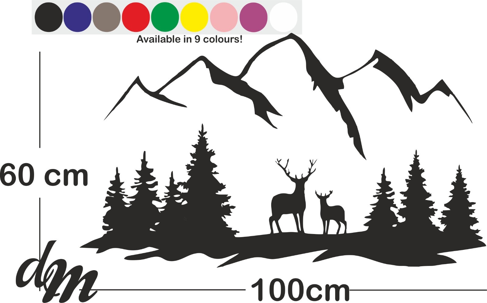 MOTORHOME CARAVAN CAMPER VAN STICKERS DECAL GRAPHIC COMPASS MOUNTAINS