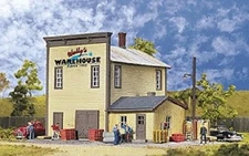 HO Gold Ribbon Serie Easy-to-Build Wally's Warehouse Kit