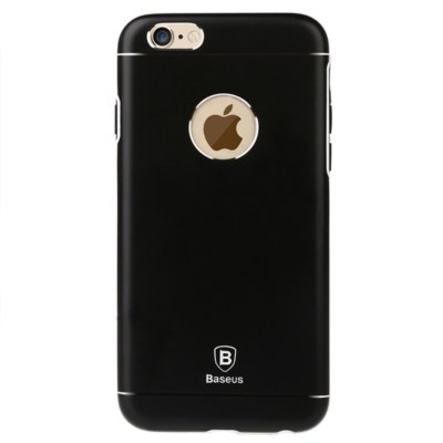 Apple iPhone 6 6S 4.7'' Baseus Hard Handy Tasche Metall TPU Hülle Cover Schwarz