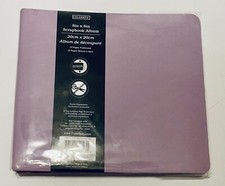 Small Scrapbook Album Lilac Lavender Purple Fabric cover 8 x 8 inches Colorbok