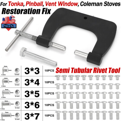 Semi Tubular Rivet Tool For Tonka Pinball Vent Window Coleman ...