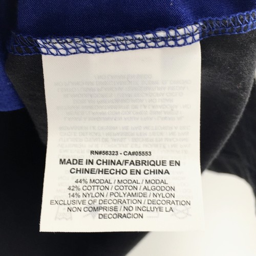 Nike Damen ärmelloses Trainingst-Shirt blau schwarz Rundhalsausschnitt Tank Modalmischung Gr. L - Bild 9 von 9