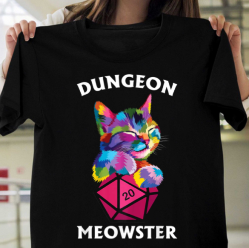 Dungeon Meowster Unisex T-Shirt Short 