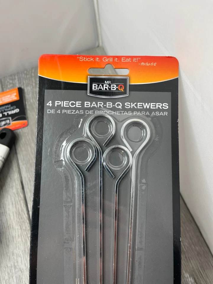 批量 5 件 烤架 配件:2 件装 Skewers、烘焙刷、烧烤刷、温度计 — 第 3/4 张图片