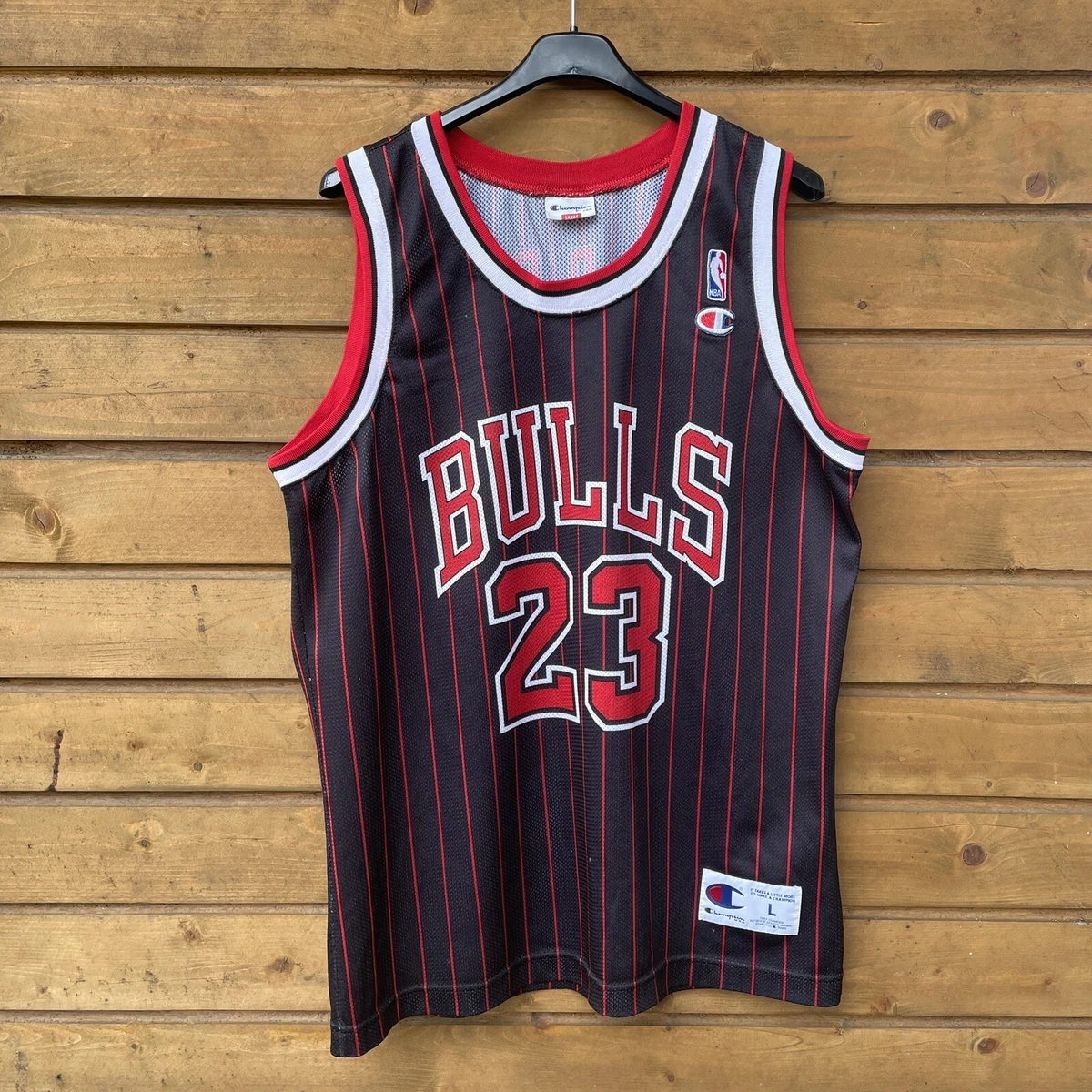 Chicago Bulls Jersey No 23 Black worn by Michael Jordan in The