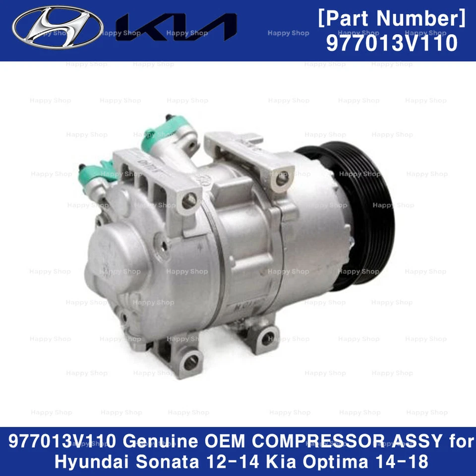 977013V110 genuino OEM CONJUNTO DE COMPRESOR para Hyundai Sonata 12-14 Kia Optima 14-18 Foto 2 de 2