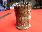 JOE ST CLAIR HAND MADE TOOTHPICK HOLDER NATIVE AMERICAN INDIAN AGATE ANTIQUE RAR — photo 5