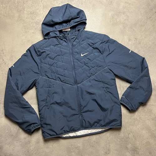NIKE THERMA FIT REPEL RUNNING JACKET NAVY BLUE SIZE MEDIUM DD5644 437 | eBay