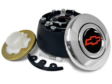 Comfort Grip / Wood Steering Wheel Install Kit Camaro Nova 69 & up Red Bow Tie