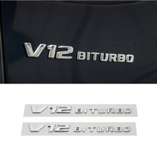 For Mercedes-Benz 2pcs V12 BITURBO fender Rea...