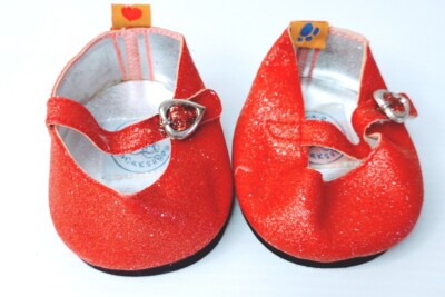 Build A Bear Workshop Glitter Ruby Slippers Shoes BAB Accessories 