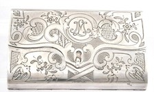 Zigarettenschachtel ML 84 Antik 900 Silber 1858er