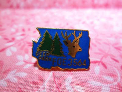 VTG FOE Fraternal Order of Eagles Washington Deer Park Lapel Hat Pin 3564 / Q