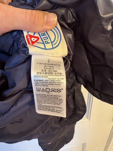 Gap Kids Size Small (6/7) 100% Recycled Lightweight Puffer Jacket Silver Star - Picture 5 of 7