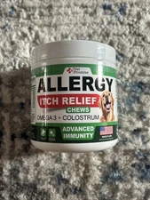 Vet Promise Dog Allergy Chews - Itch Relief for Dogs Immune Omega 3 170 Ct