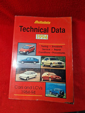 AUTODATA : Technical Data 1994 : Softback Book : Good Condition
