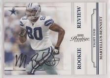 2009 Playoff Prestige Rookie Review Signatures /100 Martellus Bennett Auto 2u3