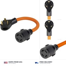 1.5FT Nema TT-30P to L14-30R Adapter, 30-Amp RV to L14-30R Generator Transfer...