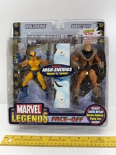 Toy Biz Marvel Legends Face-Off Wolverine vs Sabretooth Sealed Pack Figure New