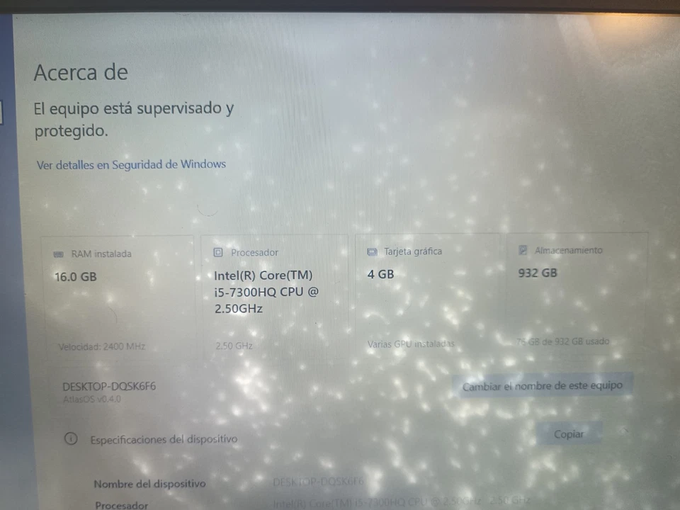 Laptop para juegos Dell Inspiron 15 5577, 1Tb Nvme, 16Gb Ram Ddr4 2400mhz. Foto 4 de 4