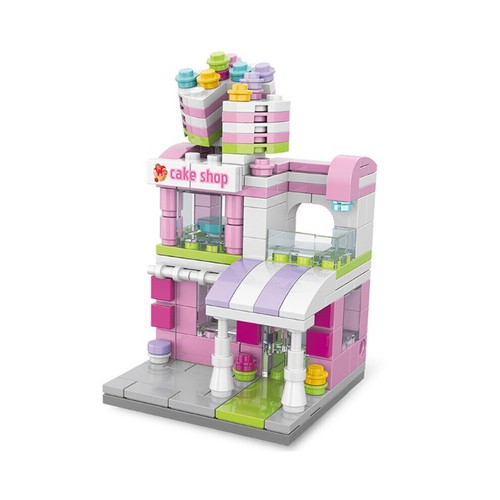 Mini Street Shop Baustein Sets Kind wie Mcdonalds, KFC, Kaffee, Eis, Kuchen - Bild 15 von 16