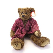 Vintage Tyrone 1993 Large 12" Size Ty Attic Treasures Teddy Bear in Robe