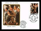 Dr Jim Stamps Liberia FDC 35c Norman Rockwell Boy Scouts Forward America