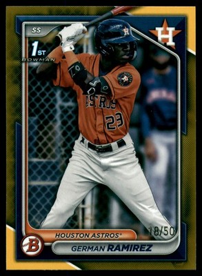 2024 Bowman #BP-93 German Ramirez Prospects Gold #/50