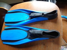 Mares Plana Avanti HP Blue Black Size 8-9- 42-43 Scuba Diving Swim Fins Flipper