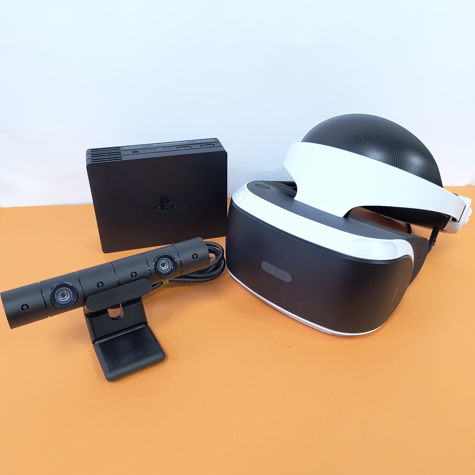 VISORE VR SONY PS4 PLAYSTATION 4 REALTA' AUMENTATA COMPLETO OTTIMO