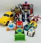 Lot Of 9 Vintage & New Transformers Toys G1 Grimlock - Optimus Pime - Hasbro