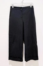 RUTI Women's Charcoal Gray Structured Designer Minimalist Cropped Pants sz. 1 S