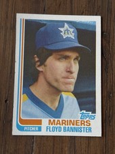 1982 Topps #468 Floyd Bannister True Blackless Version No Signature Rare Sheet C