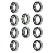 6009-2RS 10Pcs Sealed 45mm Inner Dia 75mm OD 16mm Deep Groove Ball Bearings