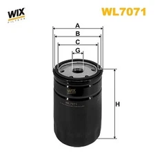 WIX FILTERS WL7071 Oil Filter for AUDI,JAGUAR,JEEP,LAND ROVER,SEAT,SKODA,VW