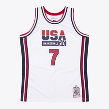 USA Basketball Larry Bird Mitchell & Ness White 1992 Dream Team Authentic Jersey